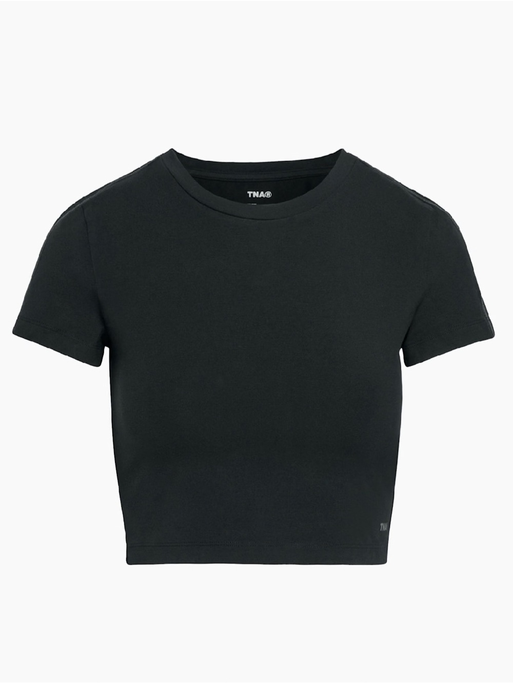 Aritzia TNA Hold-It Oritz Cropped T-shirt- Black